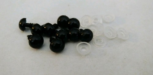 10x schwarze sicherheitsaugen - schwarze,