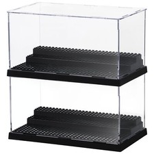 Acryl Vitrine mit 3 Ebenen 2 Set - Durchsichtige Kleine Vitrine für Minifigur...