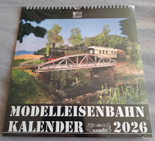 Modelleisenbahnkalender 2026 von Bild und Heimat Verlag mit 12 Postkarten