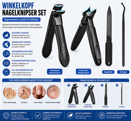 Winkelkopf nagelknipser - winkelkopf,