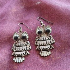Damen Ohrringe Eulen aus