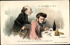 Künstler Ak Daumier, Honoré, Les Humoristes de Jadis, Männer zu Tisch - 3673107