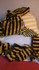 Plüsch Rest Stoffe-Biene Maja/Willi oder Kinderzimmer-gelb/weiß+ 2x gelb/schwarz