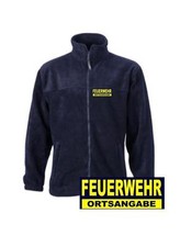 Feuerwehr Fleece Jacke / navy