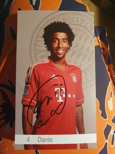 Dante autogrammkarte bayern - dante,