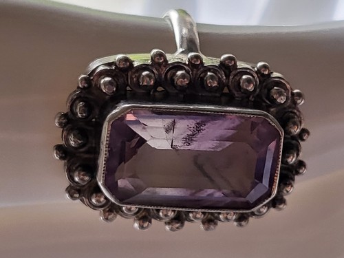 Großer amethyst ring 835er - großer,