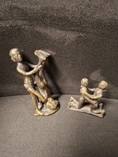 Bronze Buddhismus tibetisch Kamasutra Figuren 2 Stück 