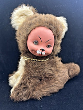 DDR Plüschkatze sitzend