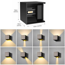 Cube Würfel LED Wandleuchte Up Down außen/innen Strahler Licht Lampe wasserdicht