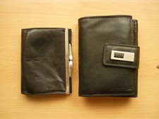 Geldbörse / Portemonaie - 2 Stück - OLD RIVER  - schwarz -