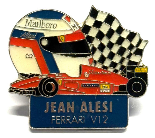 Jean alesi ferrari v12 pin - alesi,