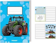 Schulheft FENDT TRAKTOR 32 linierte Seiten DIN A5 Schreibheft Schule Mitgebsel