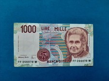 1 x 1000 Lire  Italien / Geldschein Banknote von 1990 *°°