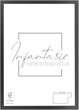 Bilderrahmen Schwarz Matt Infantasie 'N°2' nach Maß Holz Modern 