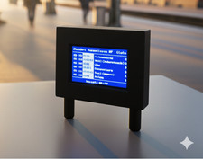 H0 Bahnsteiganzeiger , 1,14" Zugzielanzeiger ,  dynamisch 6 Züge , 5-12VDC TFT