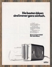 Braun sixtant 6007 - Reklame Werbeanzeige Original-Werbung 1973 (7)