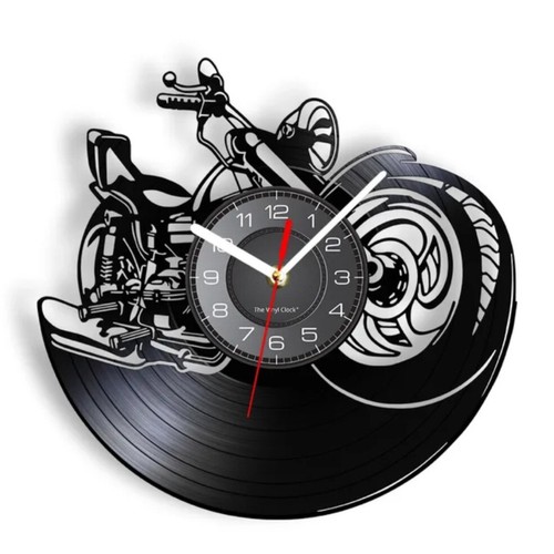 Schallplatten wanduhr aus - schallplatten,