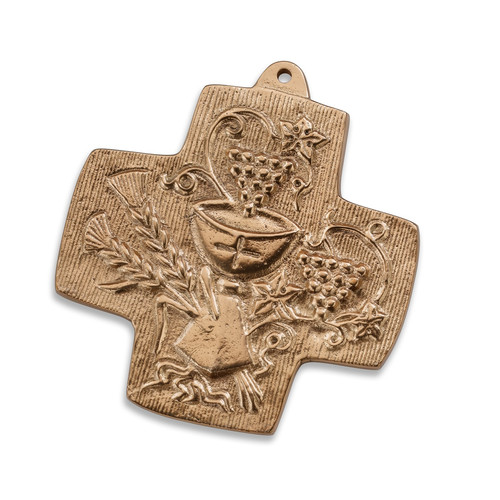 Bronzekreuz brot wein - bronzekreuz, "brot-wein-kelch