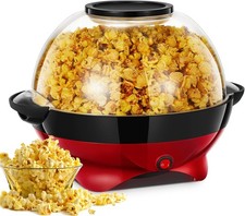 Popcornmaschine - 5.5L Großer Inhalt - HOUSNAT 800W Zuhause Popcorn Maker
