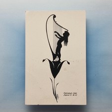 Art Deco AK um 1930 Silhouette