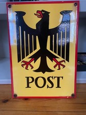 Post Schild sehr guter Zustand