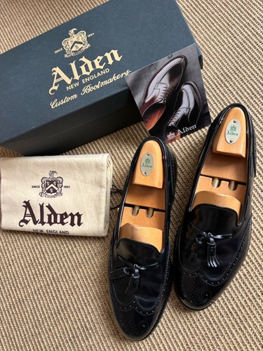 Alden tassel loafer black - tassel,