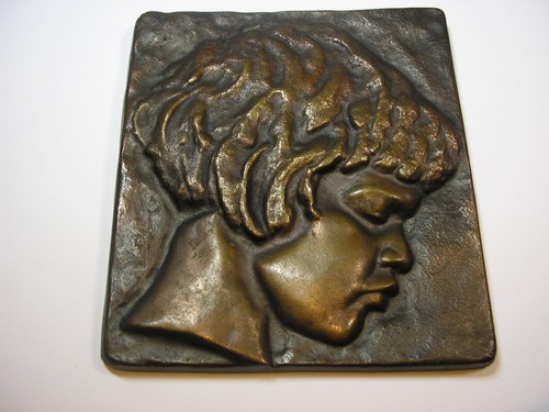 Relief aus bronze junge - relief,