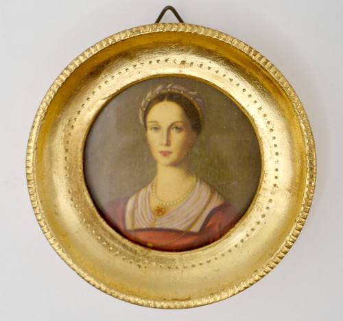 Altes miniatur damen - altes, portrait