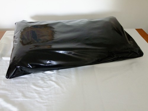 Pvc kissenbezug schwarz vinyl - kissenbezug,