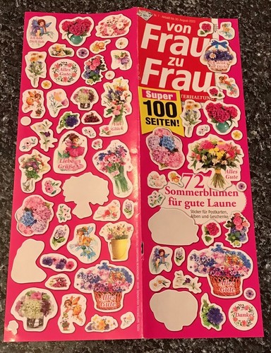Sticker bogen aus zeitschrift - bogen,