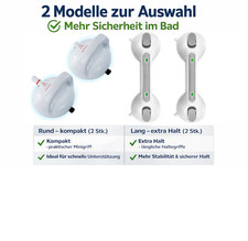 2x Haltegriffe mit Saugnapf
