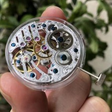 ST3600SK Uhrwerk Skelett-Hohlwelle Handaufzug Reparatur für ETA6497 Uhrwerk