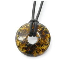 100% Natur Bernstein grün