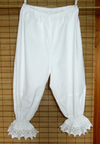 Weisse hose geklöppelte - -,