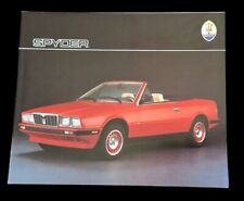 MASERATI SPYDER Cabrio BITURBO Prospekt Brochure  L