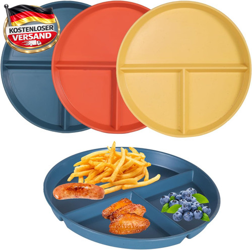 Geteilte speiseteller set 3er - set,