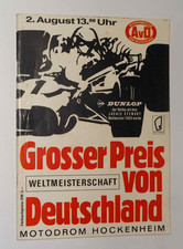 Programm German Formula 1 GP Hockenheim 1970 Jochen Rindt † Rolf Stommelen Hill
