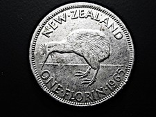 Neuseeland  One Florin  1965