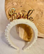 Braut Haarreif JGA Junggesellinnenabschied Haarkrone Bride to be Bride Hochzeit