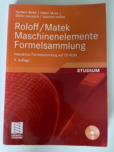Roloff matek maschinenelemente - roloff/matek,