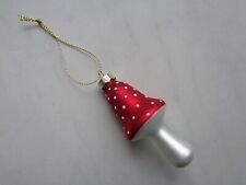 CHRISTBAUM ANHÄNGER Christbaumschmuck Baumbehang Glas „Fliegenpilz“