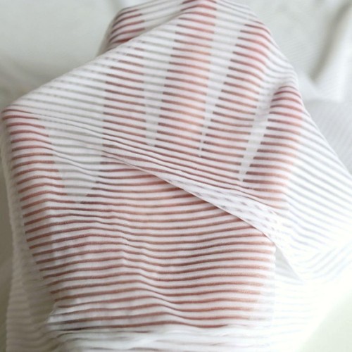Weißer stretch chiffon - weißer,