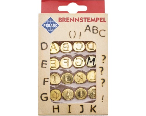 Brennstempel buchstaben 16 - brennstempel,