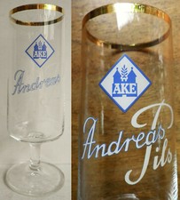 Altes Bierglas Andreas Pils