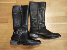 Tamaris warm gefütterte Echtleder Stiefel, Größe 40, Schwarz, Reißverschluss