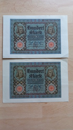 Reichsbanknoten 100 mark - 2,