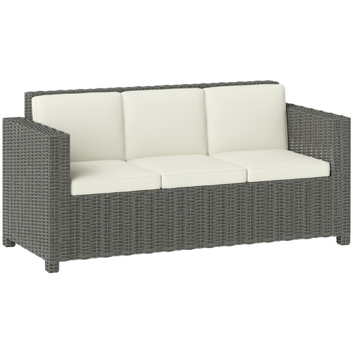 Gartensofa creme 185cm - gartensofa,