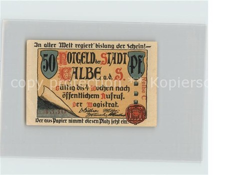 Calbe saale pfennig - calbe,