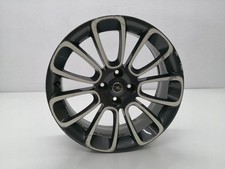 1x Alufelge 17 Zoll 7.0" 4x100 44ET Glanz Schwarz Opel Corsa E D Rim Wheel