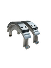 2x Bremsbacken Bremsbeläge genietet Ural 650 Bremse